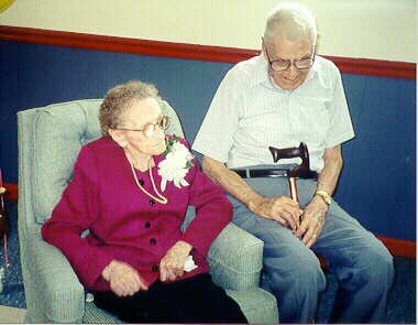 Mamie Burris Fox and her brother Boyd Burris.