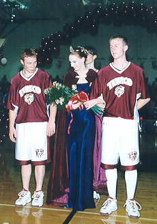 Meika Jones Basketball Homecoming Queen.